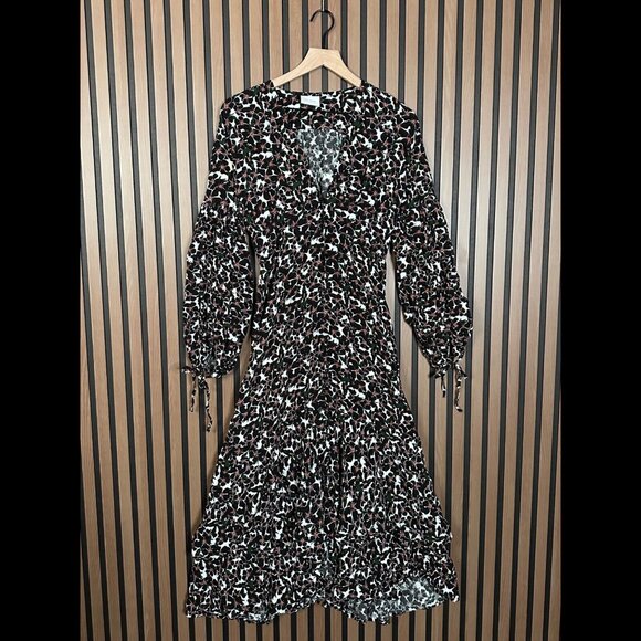 Rue Stiic Shirt Dress 4 / 6 Womens Maxi Floral Long Sleeve Geometric - Picture 1 of 9